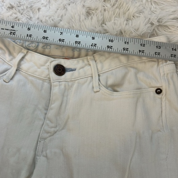 Earnest Sewn Bootcut Low Ride White Women Size 25 - Picture 3 of 7
